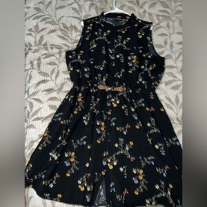 Always Indigo sleeveless floral dress